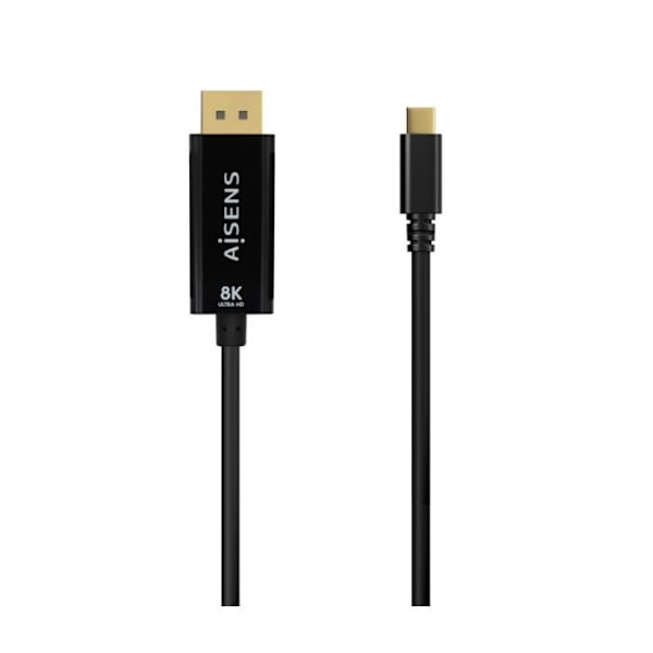 CABLE KONVERTER AISENS USB-C TIL DISPLAYPORT 8K60HZ SORT 0.8M