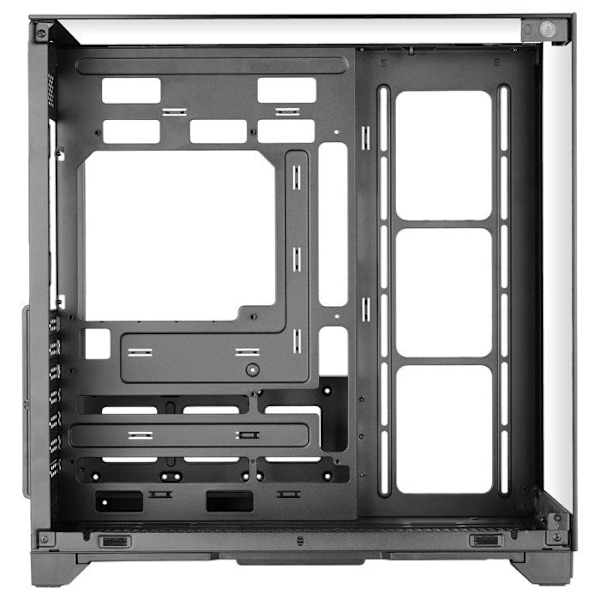 Mars Gaming MC-Vision ATX-kasse med triple hærdet glas, rammefri, dobbelt kammer design, USB 3.0, sort