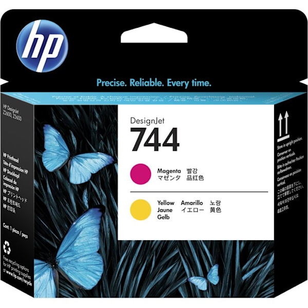 HP 744 -tulostuspää - keltainen, magenta - DesignJet Z2600 PostScript, Z5600 PostScript