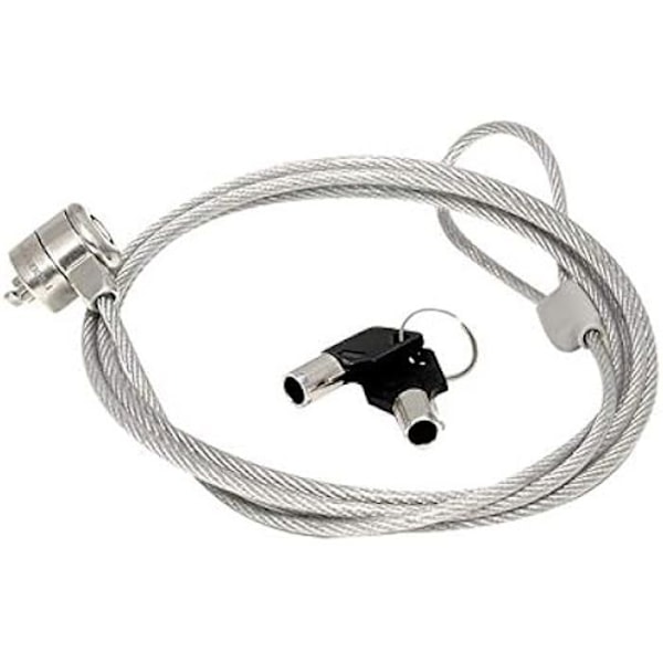 Säkerhetskabel - MOBILIS - Basic Säkerhetslås - Stål - Längd: 1,8 m - Ø: 3,5 mm Grå