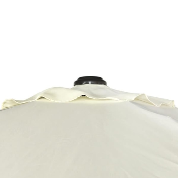 Aktiv haveparasol - Firkantet - Aluminium - Beige