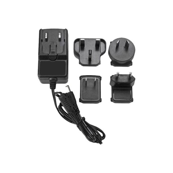 STARTECH erstatningsstrømadapter - DC/AC-strømforsyning - Oplader med Type M-stik - 12V 2A Sort