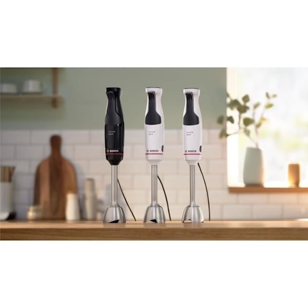 BOSCH ErgoMaster Series 4 stavblender - 1000 W motor - 4 QuattroBlade knive svart och grått