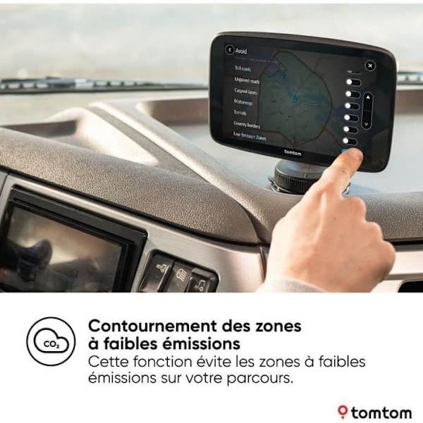 TomTom - GO Expert 7 Plus - GPS För Tunga Lastbilar, Bussar, Bilar - Ruttplanering - TomTom Trafik - Världskarta