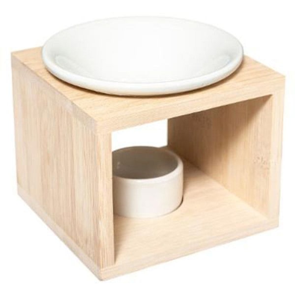 Keramisk parfumebrænder "Bambus" 11 cm Naturlig Beige