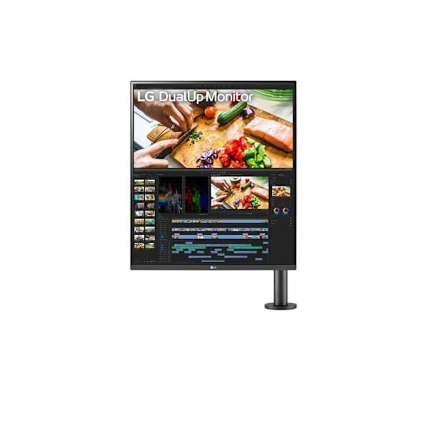 SKÆRM LG 28" Sort 28MQ780-B 16:9 Nano IPS LED QHD 2560x2880 300cd/m2 2xHDMI DP USB-C 2xUSB 3.0 Justerbar ergonomisk stander Sort