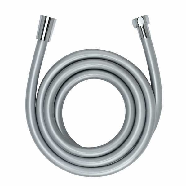 WENKO Bruserør Design, fleksibelt bruserør, universal tilslutning ½", plast, L175 cm, Sølv