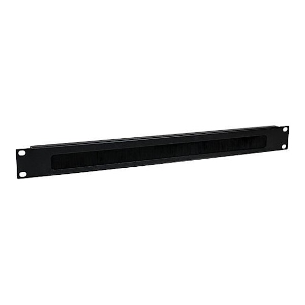 Kabelstyringspanel - STARTECH.COM - CMBRUSH1U - Stål med Børste - 1U - Sort
