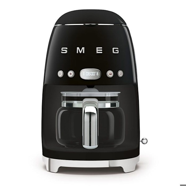 SMEG DCF02BLEU filterkaffemaskine - 10 kopper - 1050W - 1950'erne - Sort