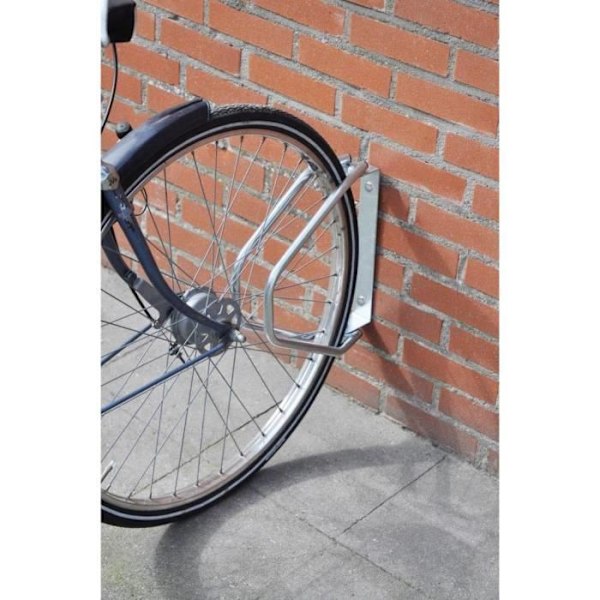 Cykelstativ - Dunlop - Vægmonteret - Sølv - Stål - 1 cykel Pengar