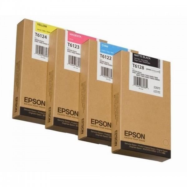 EPSON Pakke med 1 patron T6122 - Cyan - Standard 220ml