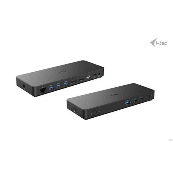 I-TEC USB-C Kolmois 4K Näyttö Svart