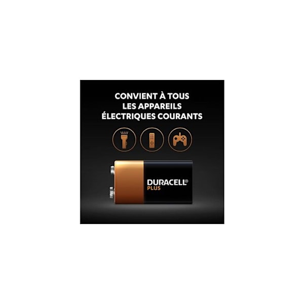 Duracell-akut Duracell Plus -alkaliparisto, 9V 6LR61