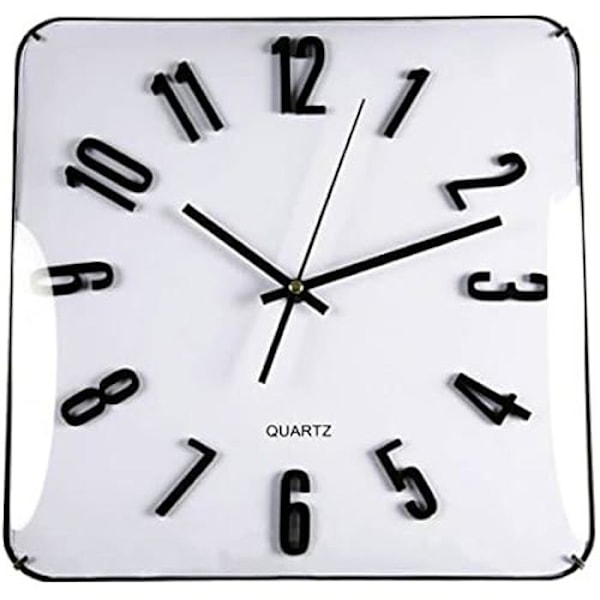 Ur - VERSA - Firkantet - 31 cm - Hvid - Vægdekoration - Moderne Färg