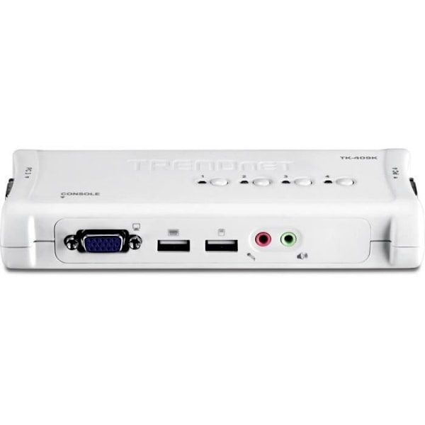 TRENDnet TK-409K KVM 4 porte VGA USB +Audio+kabler