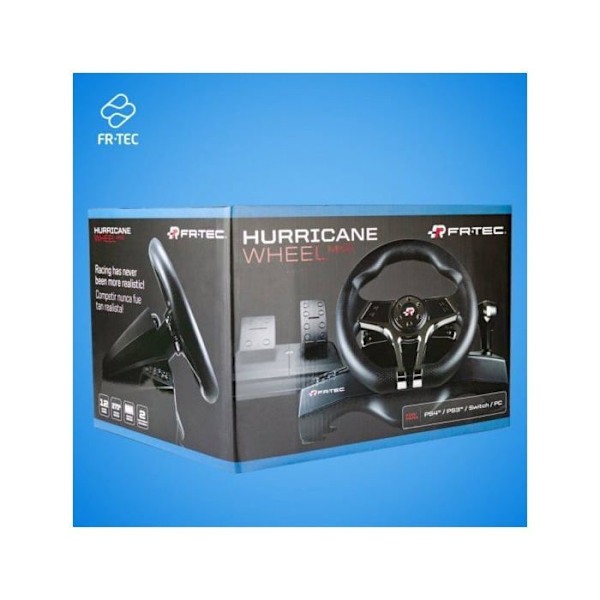 FRTEC - HURRICANE MK II racerhjul med pedaler og integreret sekventielt gearskifte (Playstation 4, Playstation 3,