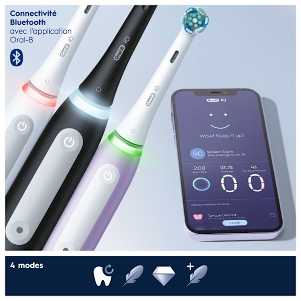 Oral-B iO 4N - Med resefodral - Lavendel - Ansluten eltandborste N/A