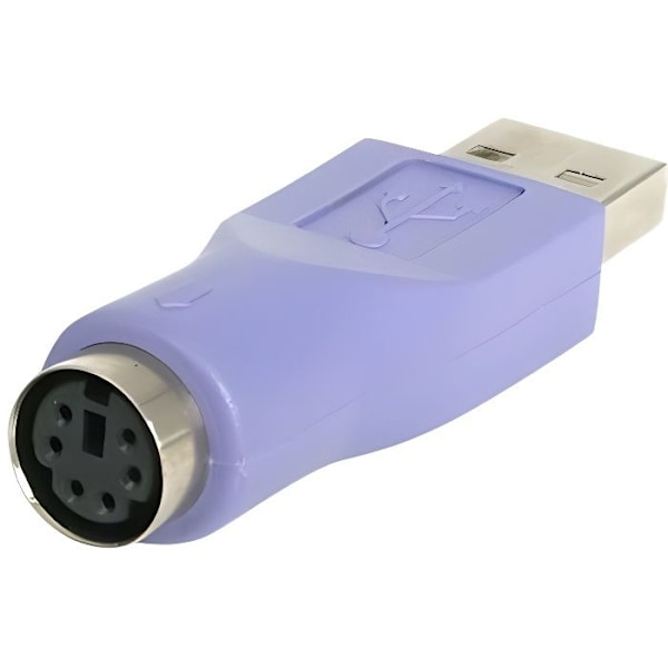 PS/2 - USB-adapteri - STARTECH - M/F-malli - USB-A urosliitin - Elinikäinen takuu - Violetti