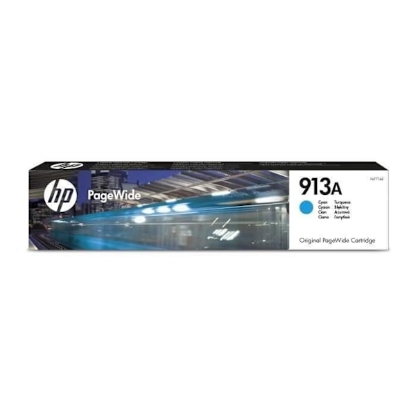 HP 913A aito PageWide syaani mustekasetti (F6T77AE) HP PageWide 377/452/477