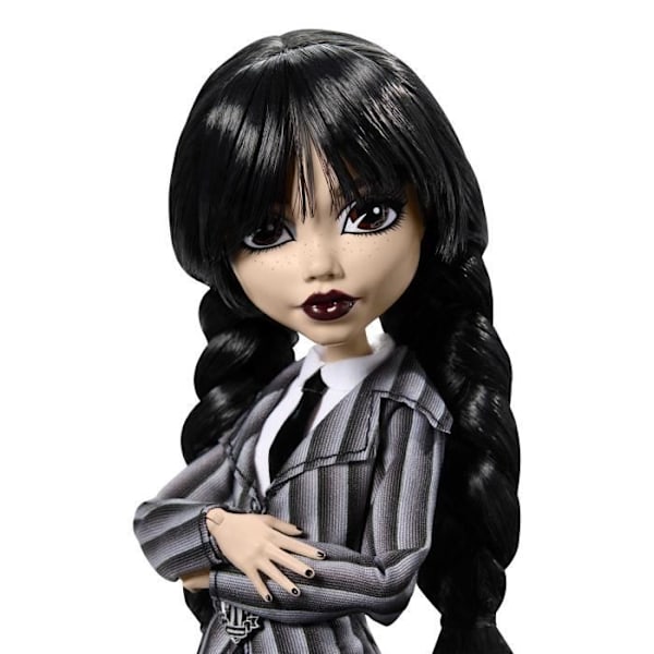 Monster High - Mercredi Addams univormissa - Nukke La Chose - Monster High - HXJ04 Flerfärgad