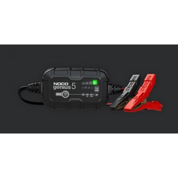 NOCO GENIUS5 Akunlataaja 5A 6V/12V akuille huolto- ja desulfurointitoiminnolla - GENIUS5EU