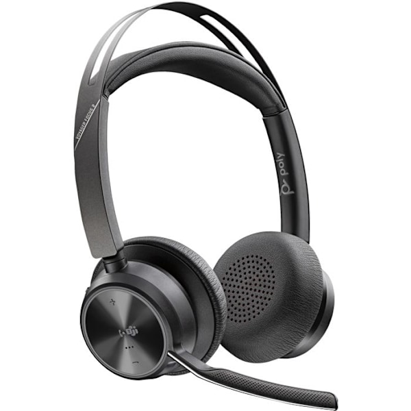 HP Poly Voyager Focus 2 dator On-ear headset Bluetooth Stereo svart brusreducerande headset