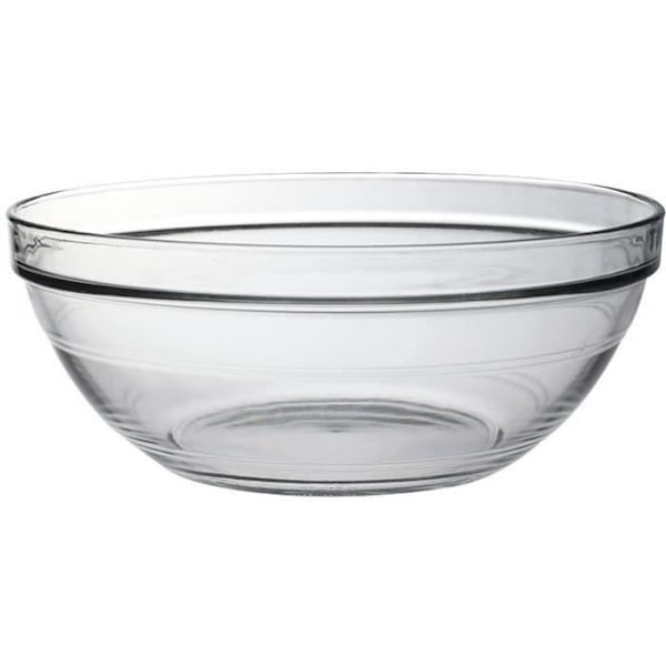 Saladier - DURALEX - Lys D - 26 cm - Transparent - Stabel - Stødresistent