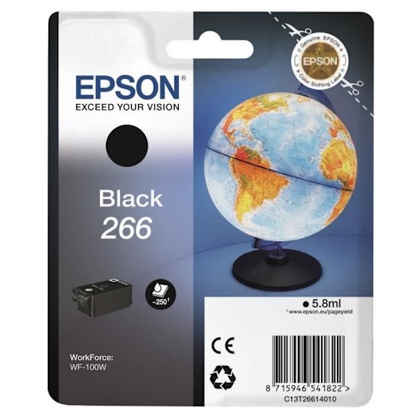 EPSON Ink Cartridge 266 Black - Globe (C13T26614010)