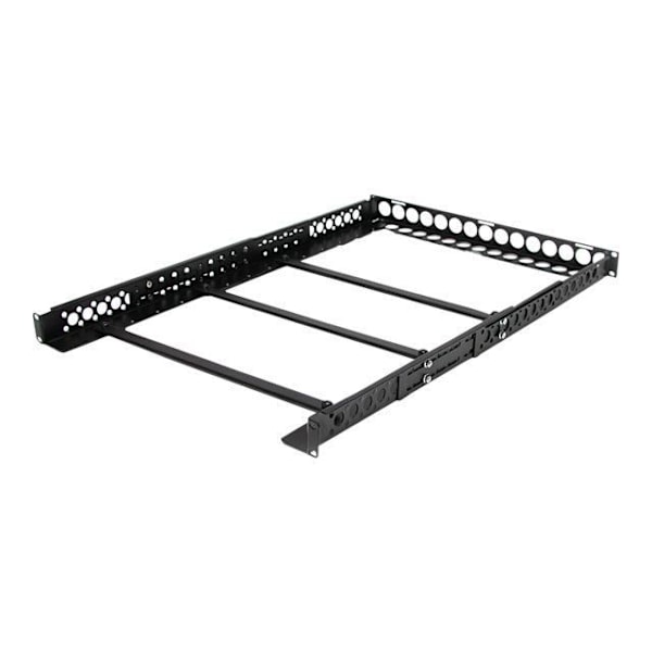 Kiinteät yleiskiskot 1U 19" palvelintelineeseen - STARTECH - Säädettävä syvyys - 25 kg Max