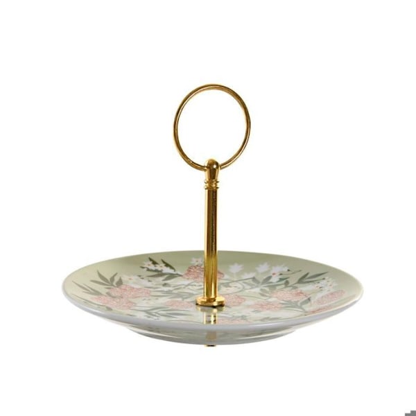 Fruktkorg i metall och porslin DKD Home Decor grön/beige metall