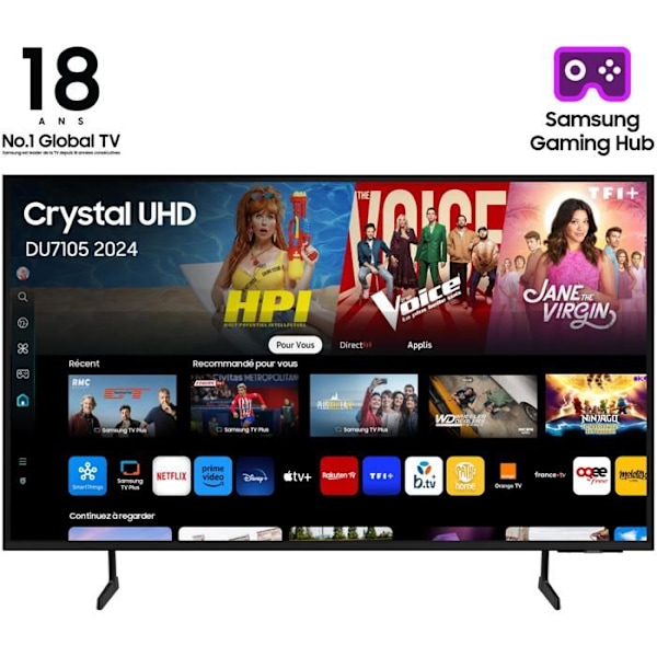 SAMSUNG tv led tu55du7105 2024 Sort