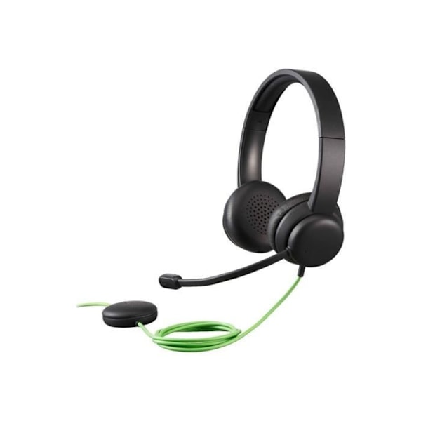 Headset mikrofon - kablet - USB-A - Acer - Acer AHW250 - Retail Pack - headset mikrofon - on-ear - lodret - kablet - USB-A - sort