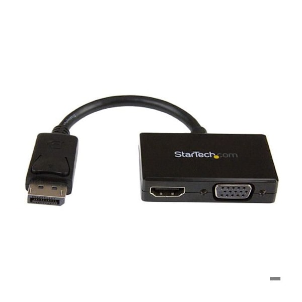 Ääni/videomuunnin - STARTECH.COM - 2-in-1 - DisplayPort HDMI/VGA - Musta