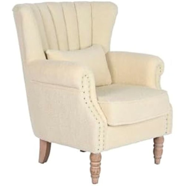 Lænestol - Home ESPRIT - Hvid - Gummitræ - 1 pers. - 76 x 72 x 73 cm mångfärgad