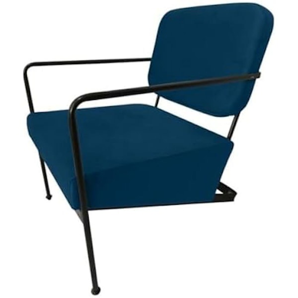 Fåtölj - DKD Home Decor - Blå - 1 sits - Inomhus - Mått 78,5 x 60 x 58,5 cm Flerfärgad