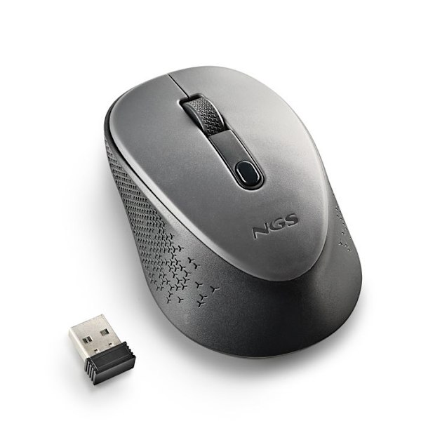 Trådløs optisk mus - NGS - DEW GRAY - 800/1600 DPI - Ambidextrous - Stille