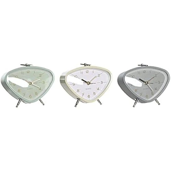 Väckarklocka - DKD Home Decor - Standard - Vit - PVC och metall - 11,5 x 4 x 10 cm Vit