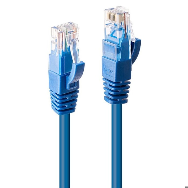 Nätverkspatchkabel CAT.6 U/UTP, blå, 10m