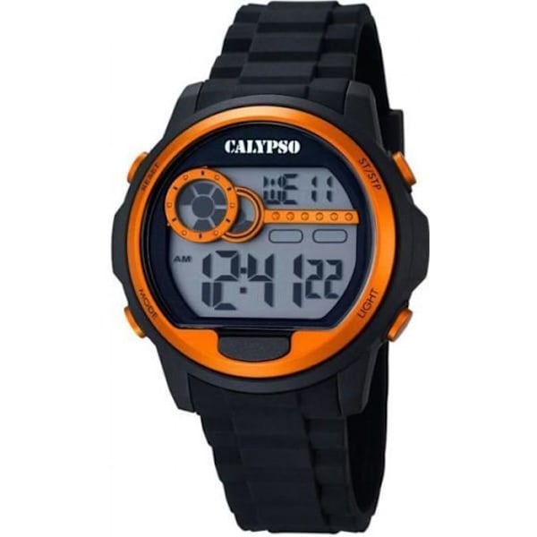 Ur - CALYPSO - K5667/4 - Sport - Vandtæthed 10 atm - Rem i sort resin