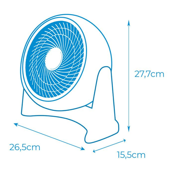 2 i 1 fläkt - GREENICE - Vit - Effekt: 50 W Vit