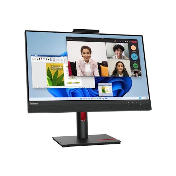 Lenovo ThinkCentre Tiny-In-One 24 LED-skærm 60,5 cm (23,8") 1920 x 1080 pixels Full HD Touchscreen Sort Sort