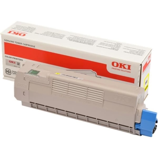 OKI C612 Keltainen yhteensopiva väriainekasetti - LED-tekniikka - Riittoisuus jopa 6000 sivua ISO/IEC 19798