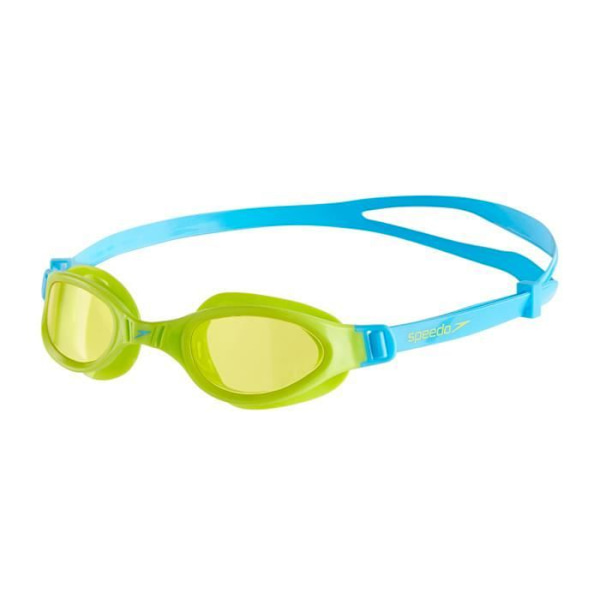 Speedo Futura Plus Junior siniset uimalasit keltaisilla laajennetuilla näkölinsseillä lapsille
