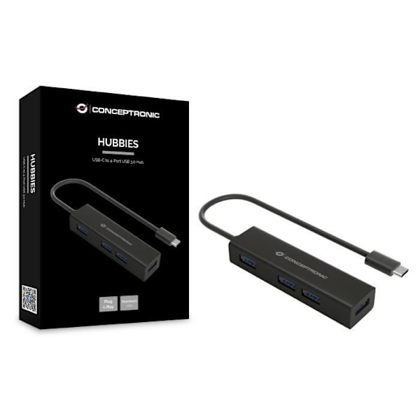 CONCEPTRONIC HUBBIES07B HUB & USB 3.2 GEN 1 (3.1 GEN 1) KESKITIN