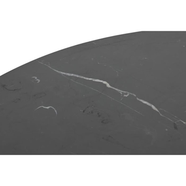 moderne sort træ, marmor 80 cm sofabord
