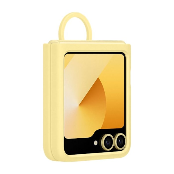Coque - Samsung - Galaxy Z Flip6 - Silikone - Gul - Blød Gul
