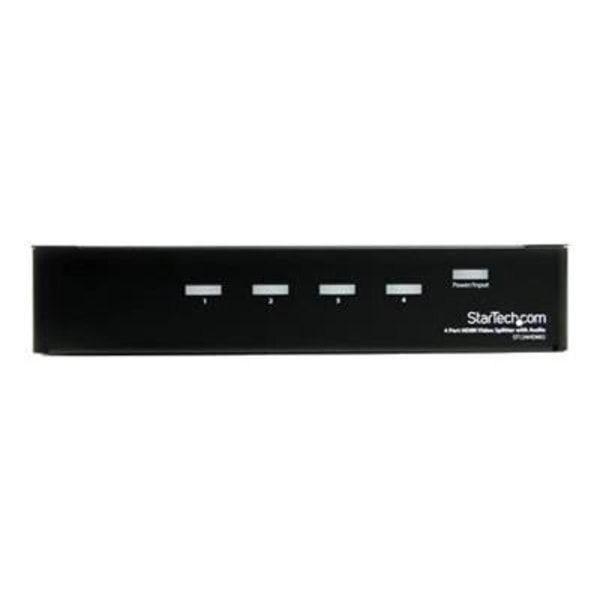 4-porttinen High Speed HDMI-videon jakaja ja signaalinvahvistin äänellä - STARTECH.COM