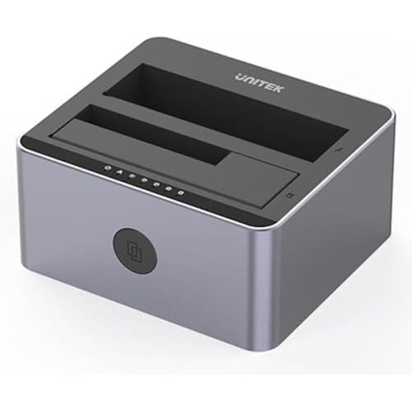 USB 3.0 - UNITEK - Kaksoispaikka HDD/SSD - Offline kloonaus - Alumiini - UASP