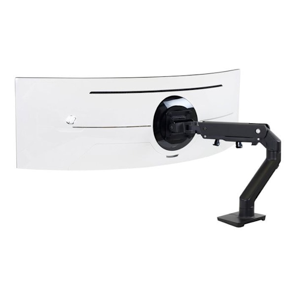 Bordstøtte til skærm - ERGOTRON - 45-647-224 - 38,1 cm til 124,5 cm - Drejelig - Mat sort Sort