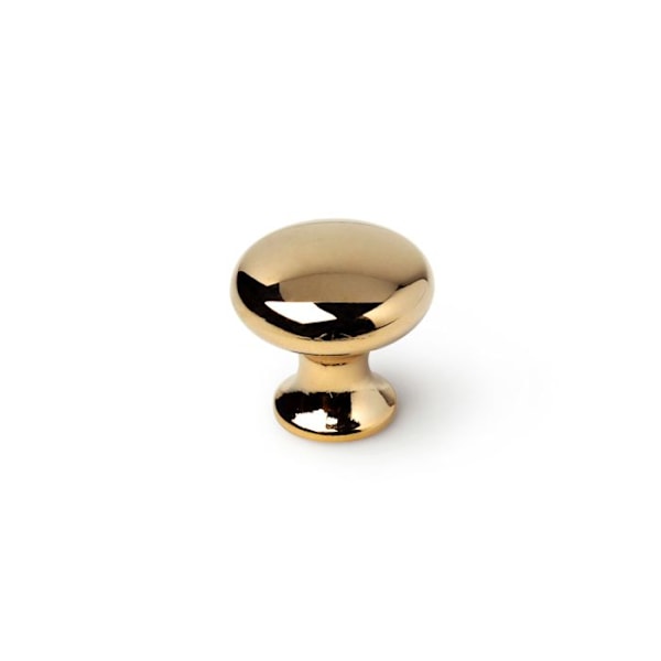 Møbelknopper - REI - Mod.760 - Zamak - Guldfinish - Ø25mm Guld